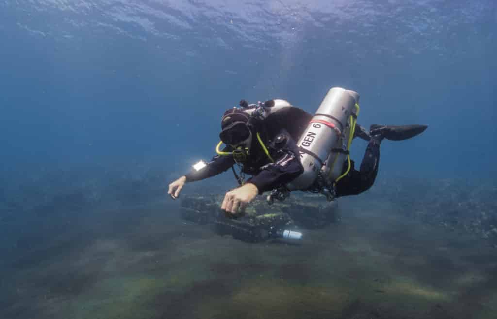 Trimix diving